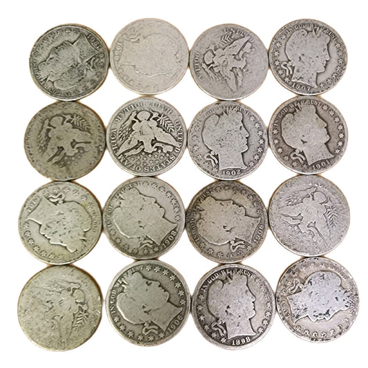 1890s-1910s Silver Barber Half - Well Circulated