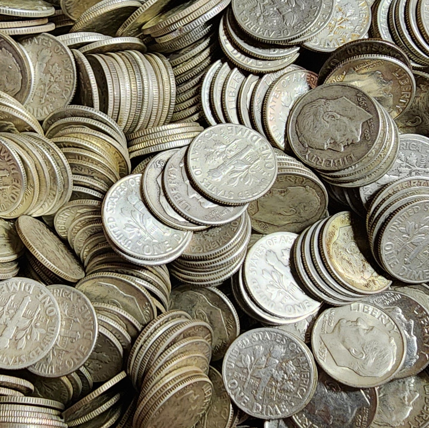 Lot of 100 90% Silver Roosevelt Dimes