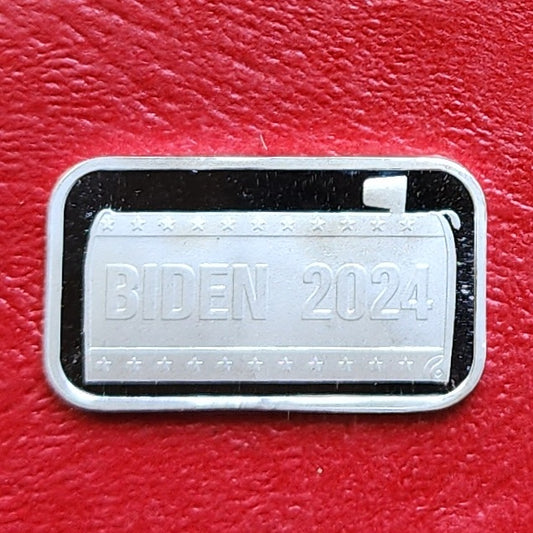 5 Grams .999 Silver Bar - Biden 2024