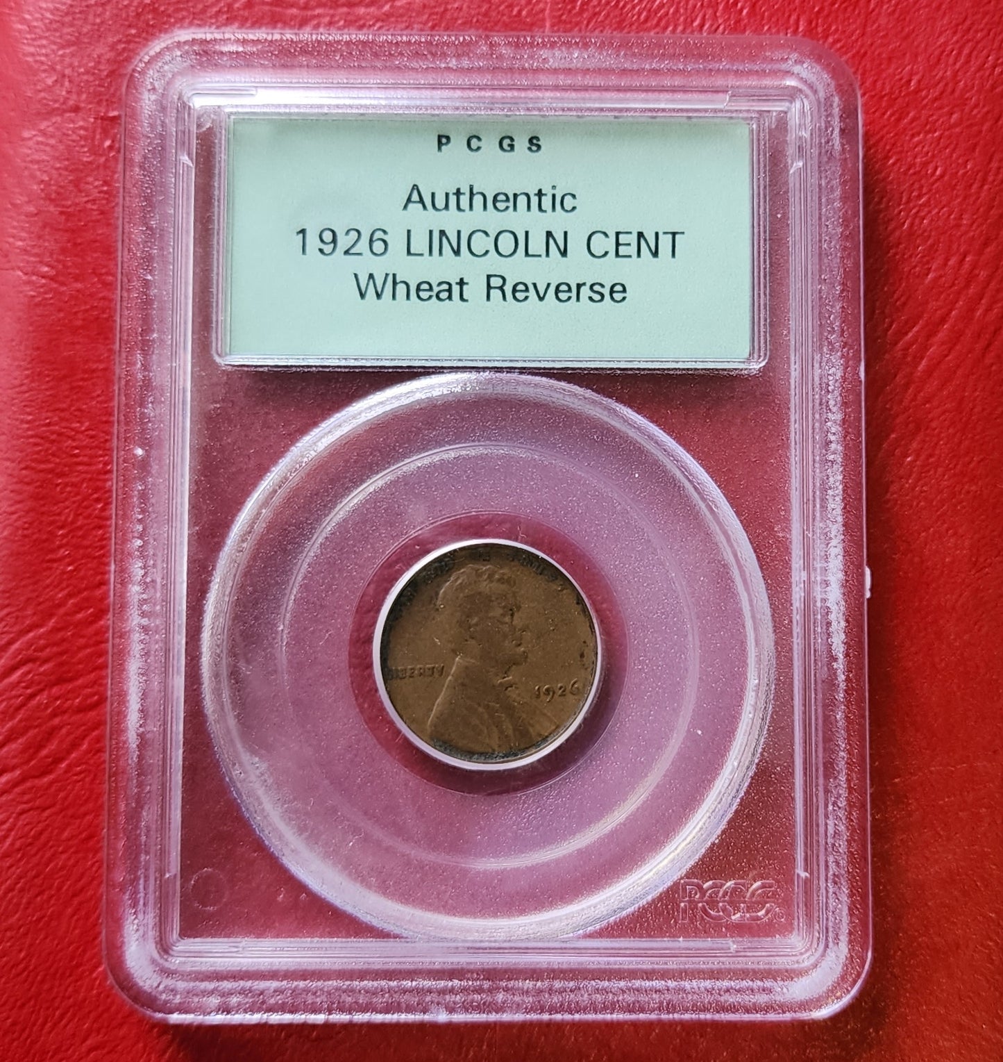 PCGS Sample Slab - 1920s Lincoln Wheat Cent