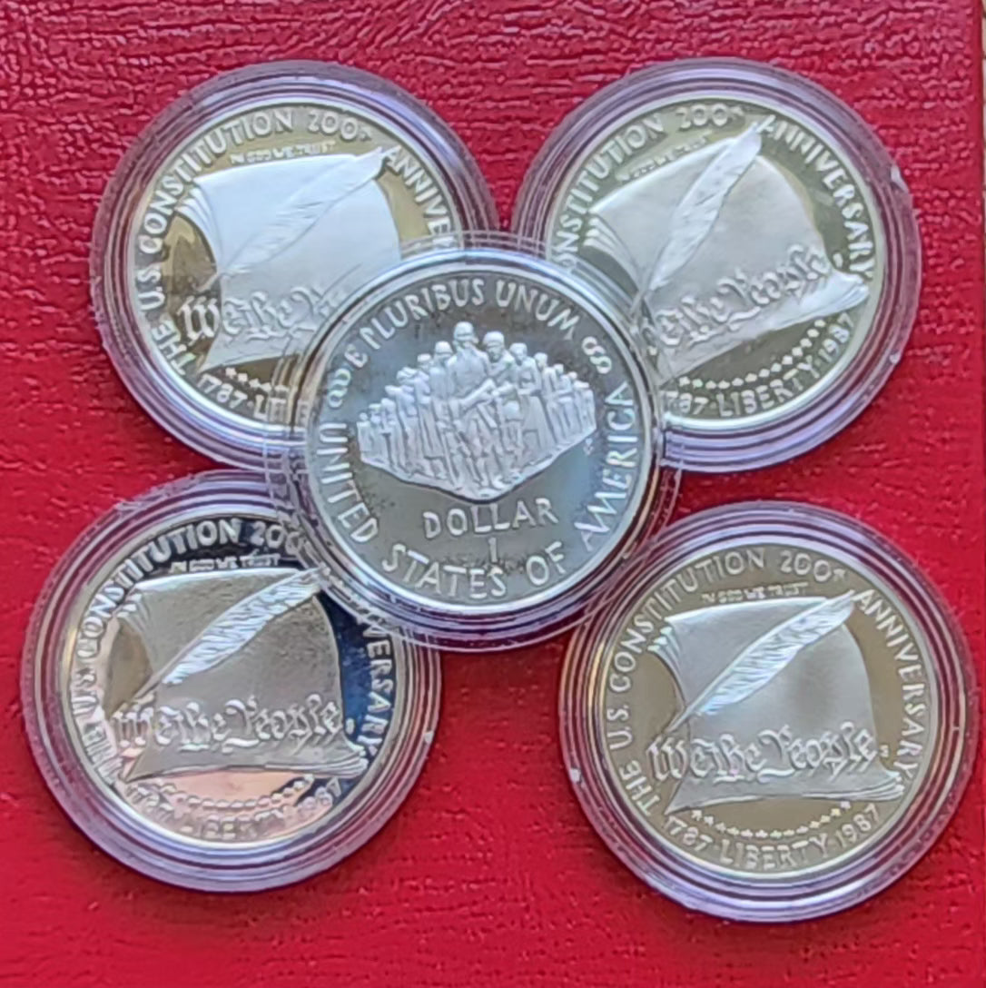 1987-S Silver Proof Constitution Commemorative Dollar