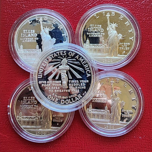 1986-S Silver Proof Statue of Liberty Commemorative Dollar