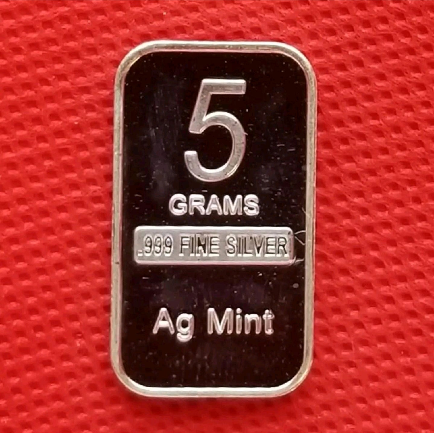 5 Grams .999 Silver Bar - Crucifixion