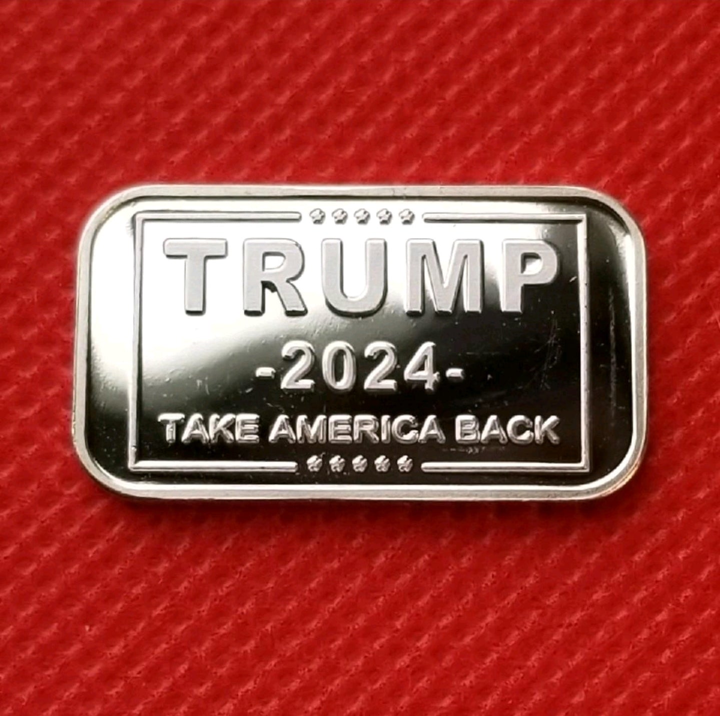 5 Grams .999 Silver Bar - Trump 2024 Take America Back