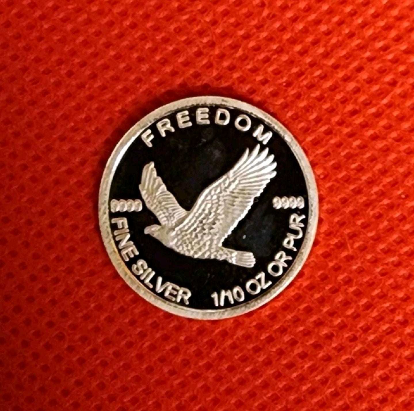 One Tenth  Troy Oz.  .9999 Freedom Round