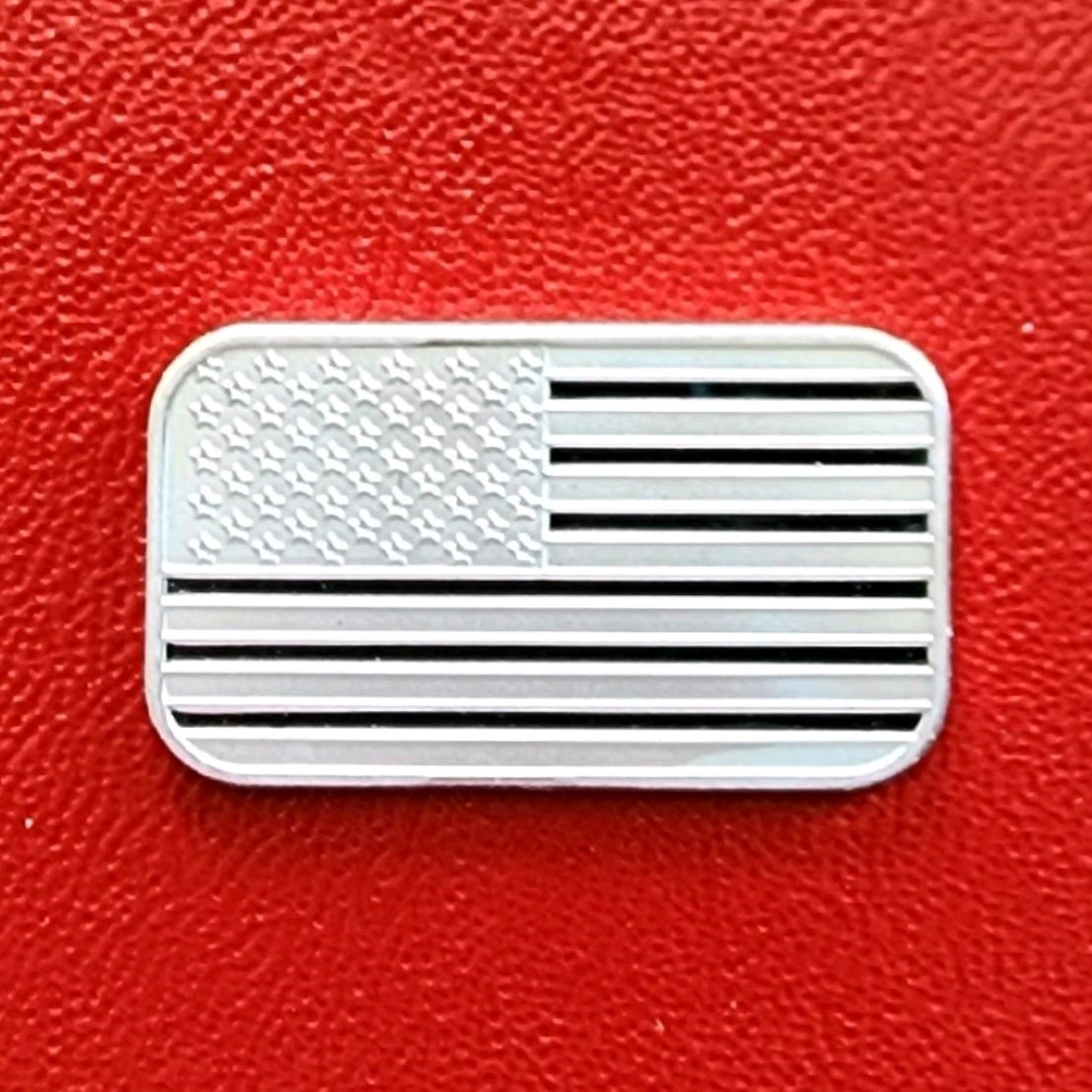 5 Grams .999 Silver Bar - American Flag