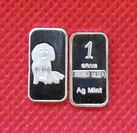 One Gram .999 Silver Bar - Tovy Francis
