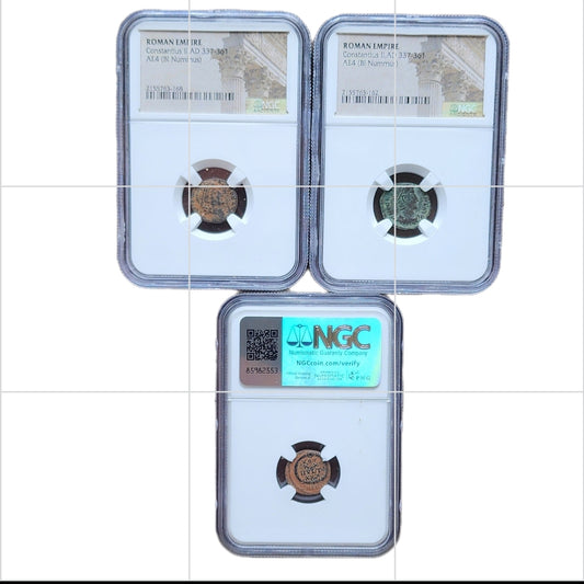 NGC Cerified Ancient Roman Bronze Coin  AD 200-450