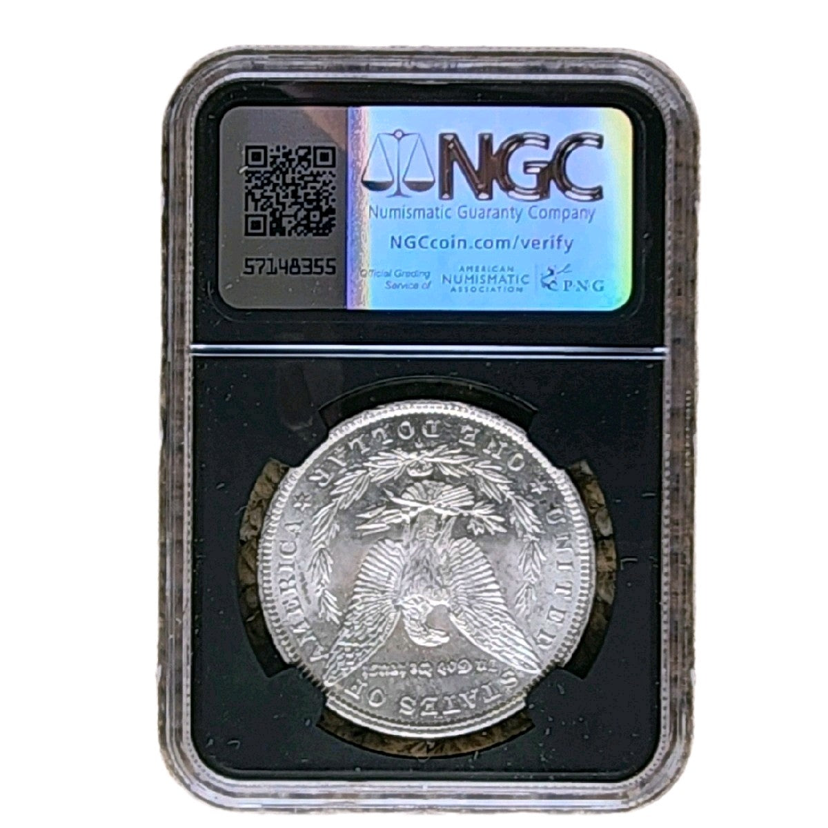 Pre-1921 NGC BU  Morgan Silver Dollar in Original Bag Fragment Holder