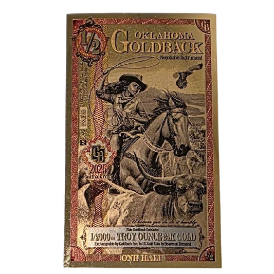 Oklahoma One Half Goldback