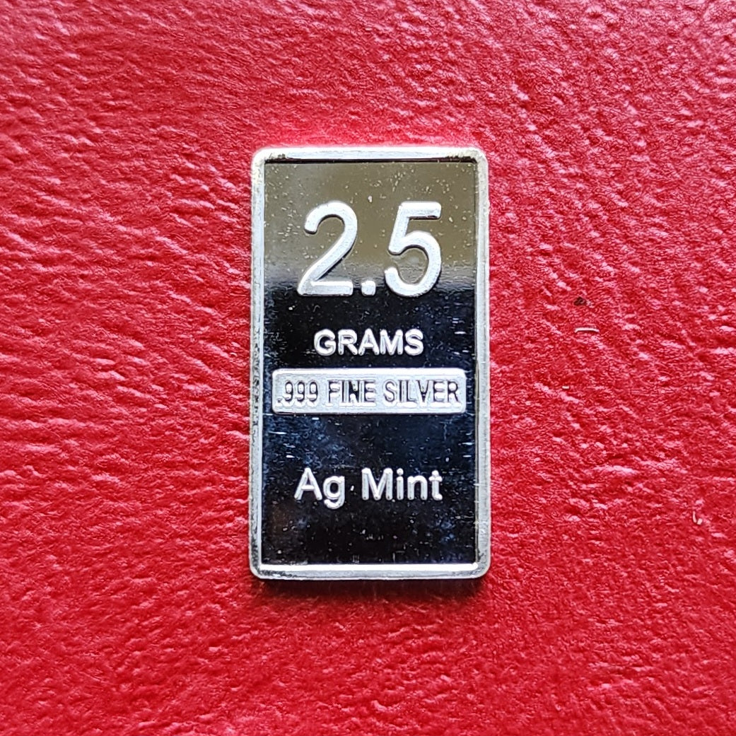 2.5 Grams .999 Silver Bar - Dogecoin