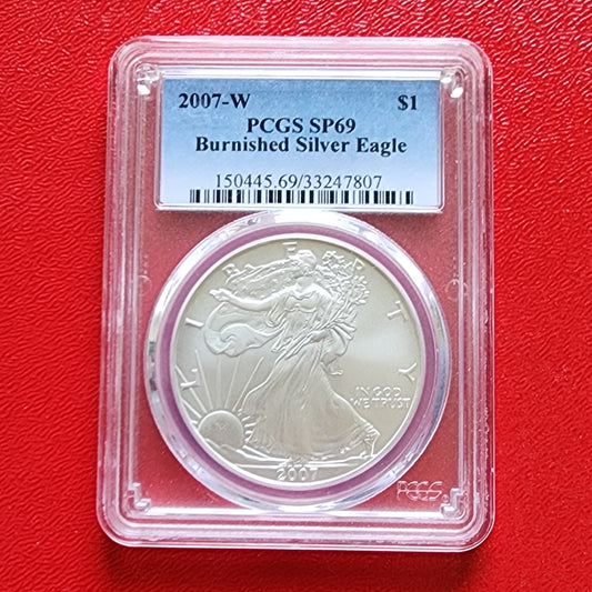 2007-W Burnished PCGS SP69 Silver Eagle