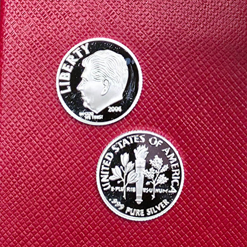 One Tenth  Troy Oz.  .999 Silver Reagan Fantasy Dime