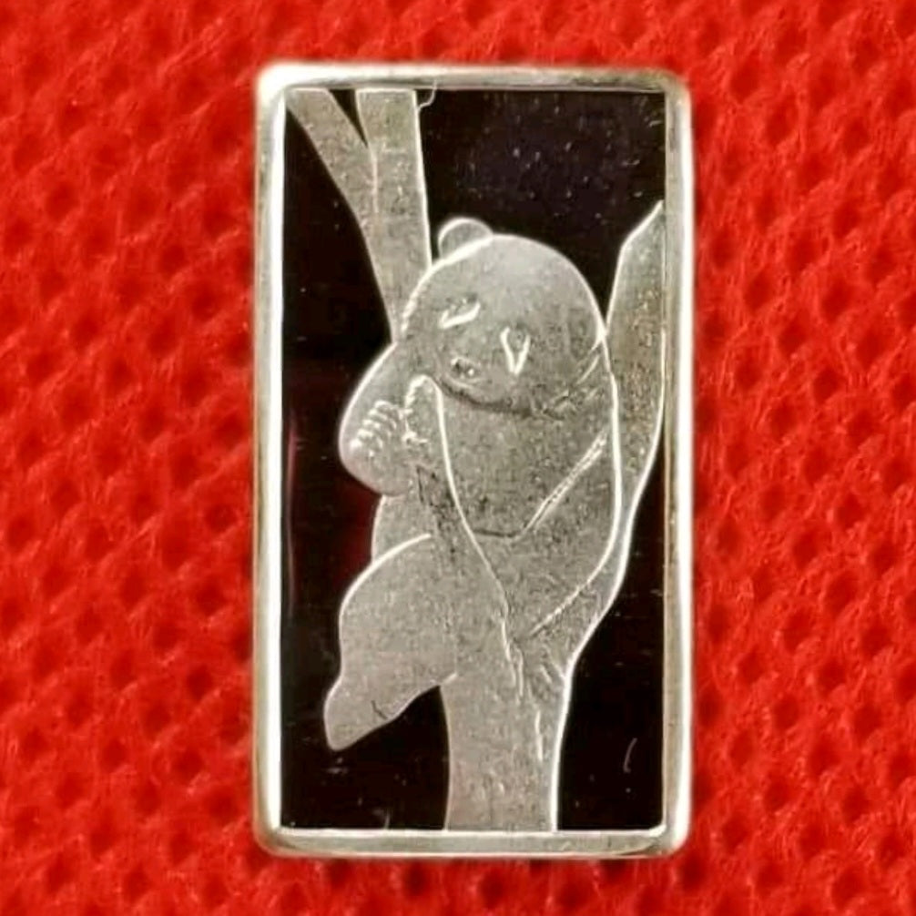 2.5 Grams .999 Silver Bar - Panda in Tree