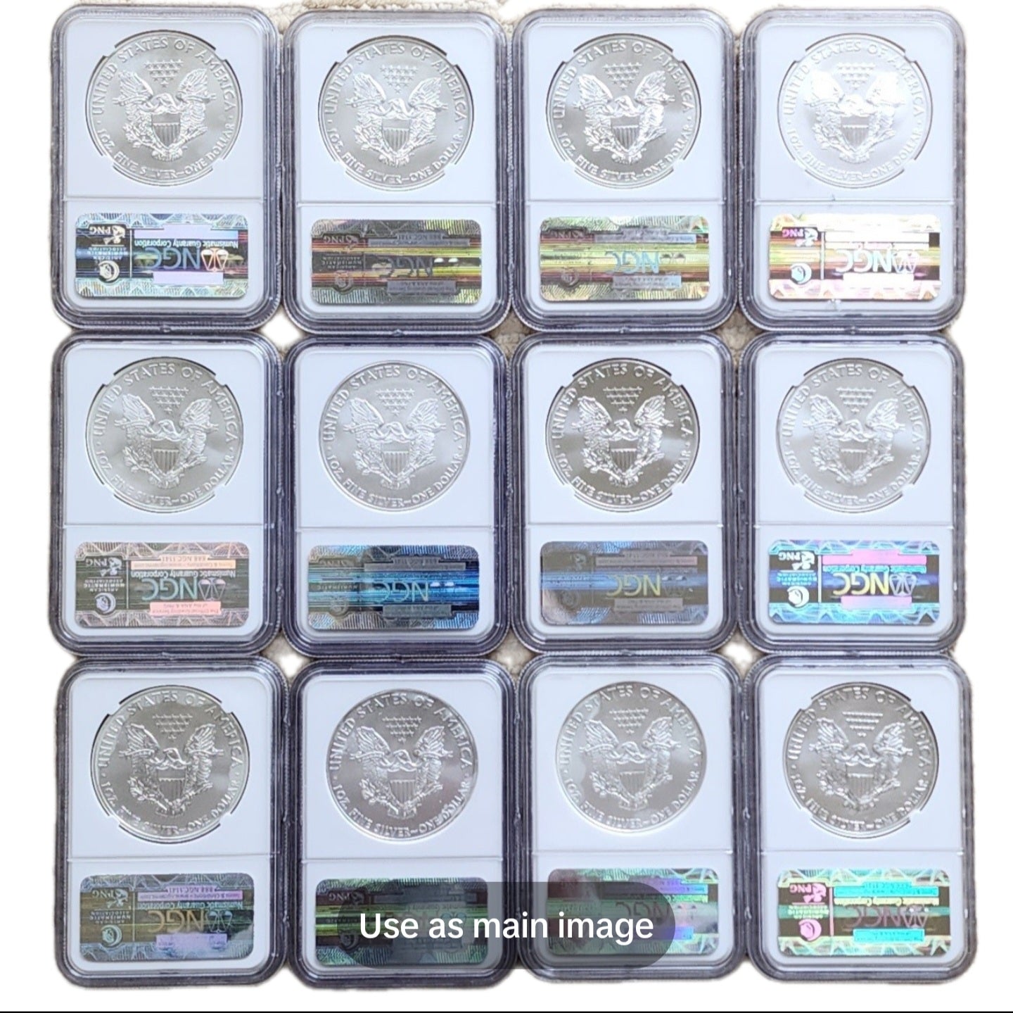 NGC MS69 Silver Eagle - Random Dates and Labels